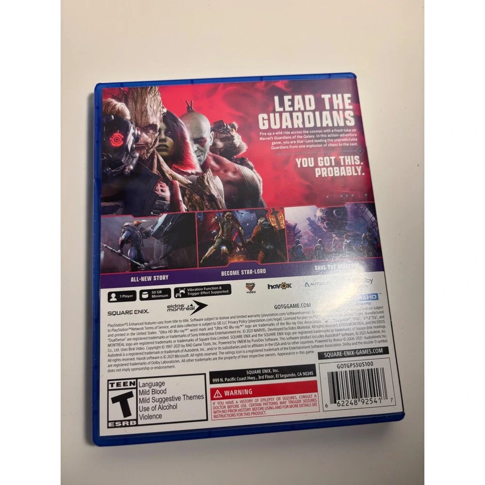 Marvel Guardians of the Galaxy PS5 Physical Disc Game PlayStation 5